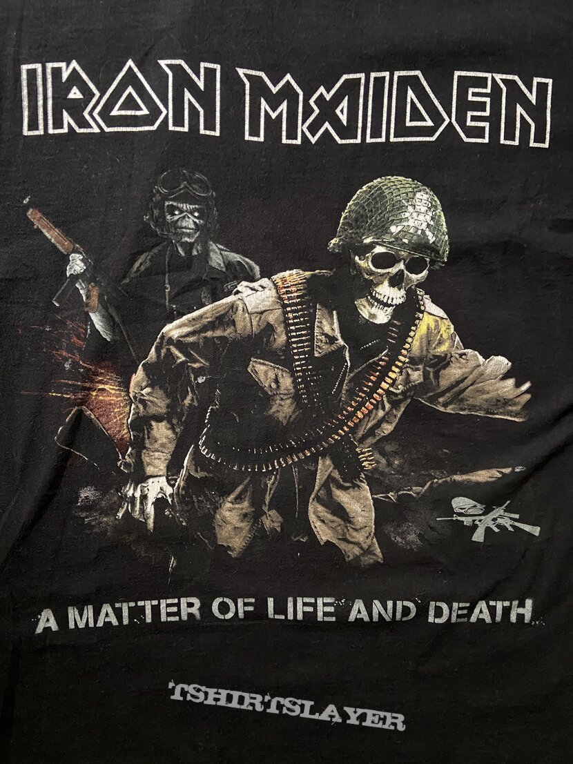 Iron Maiden - A Matter of Life and Death European Tour 2006 Shirt |  TShirtSlayer TShirt and BattleJacket Gallery