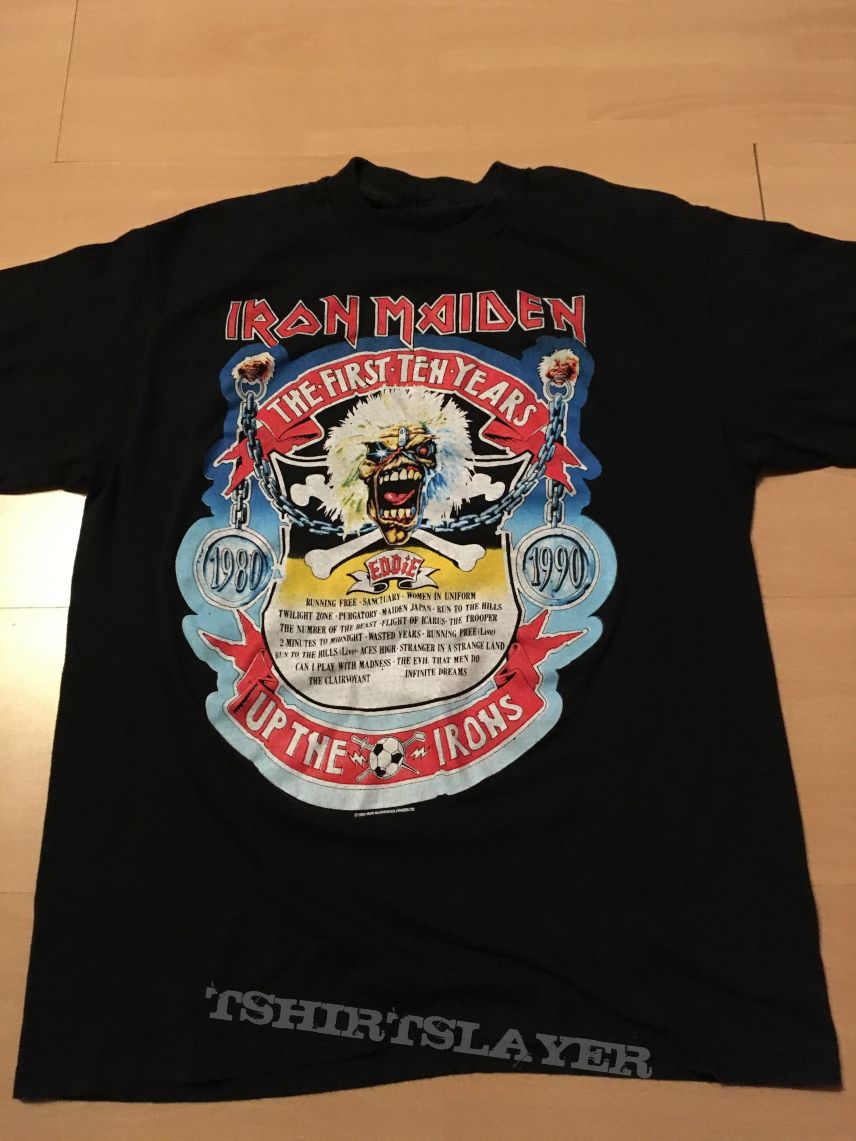 Iron Maiden OG 10 Years shirt 1990