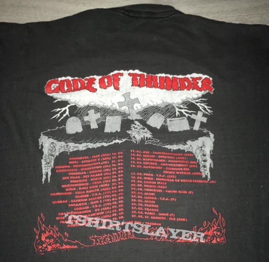 Incubus Godz of Thunder 1991 Tourshirt