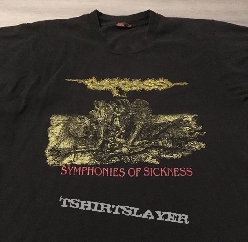 Carcass Symphonies of Sickness 1990 shirt
