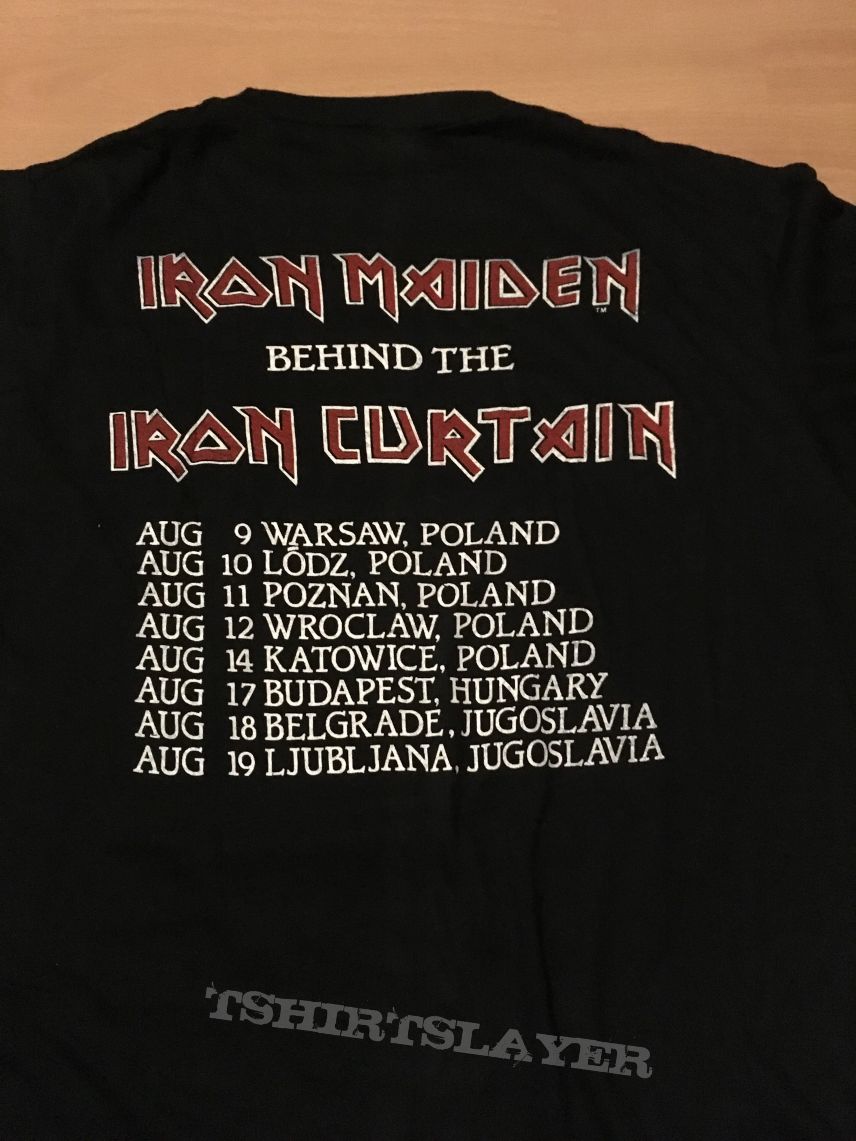 Iron Maiden OG 1984 Behind the Iron Curtain Tourshirt