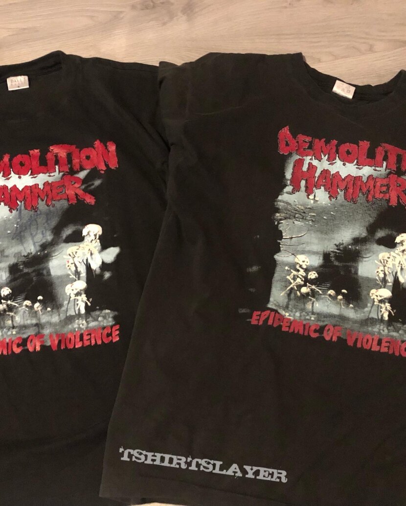 Demolition Hammer Epidemic of Violence 1992 Tour shirt