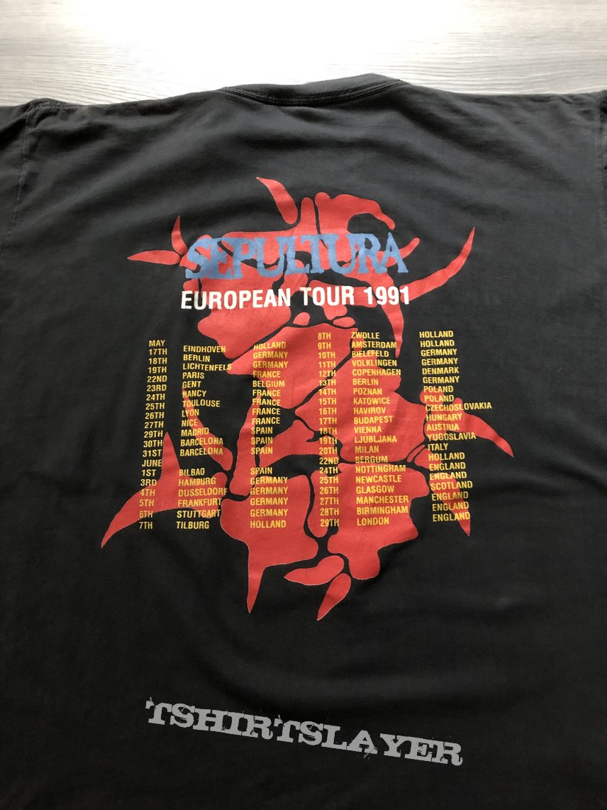 Sepultura OG Arise 1991 Tourshirt
