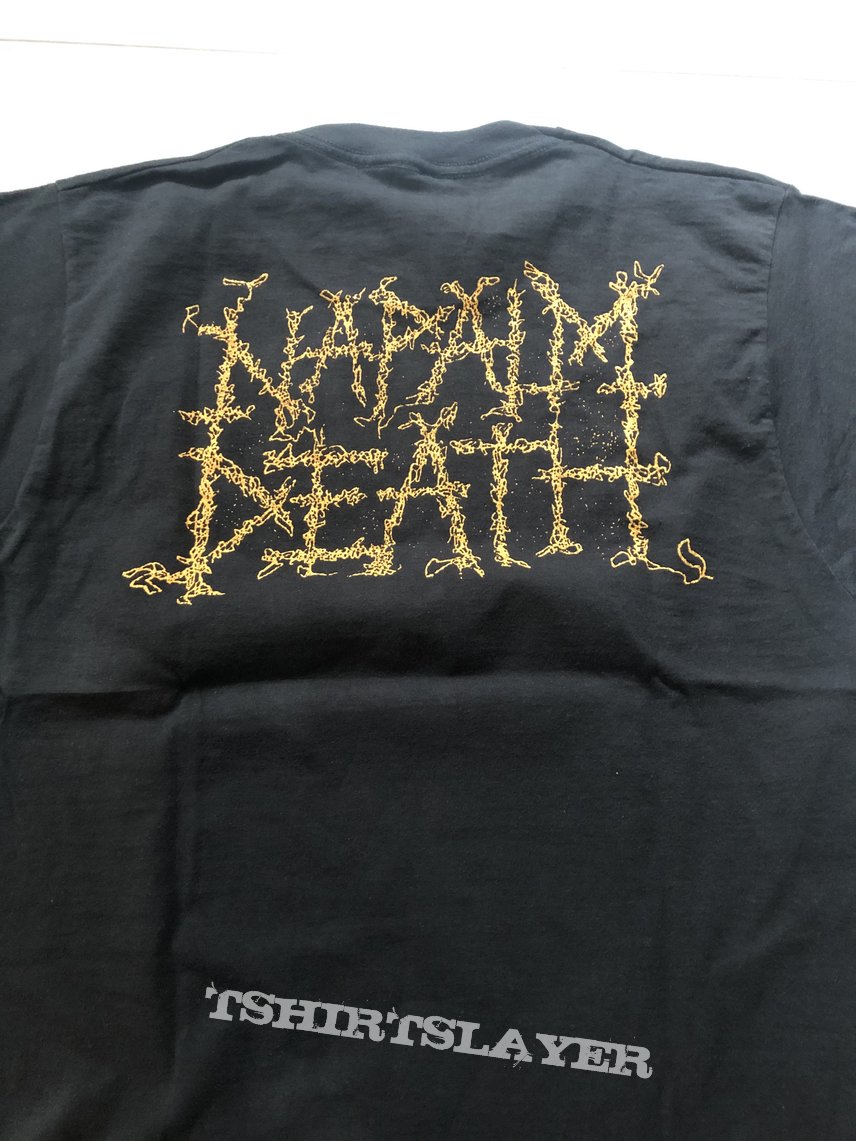 Napalm Death Harmony Corruption 1990 shirt