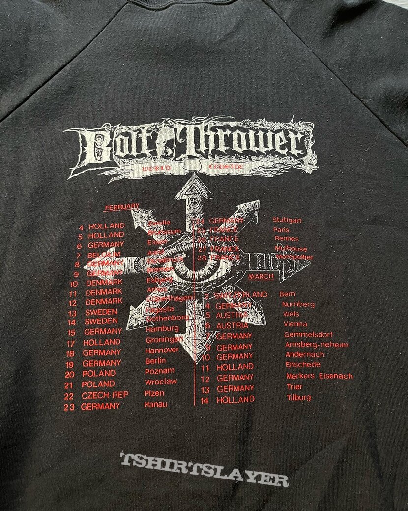 Bolt Thrower World Crusade 1993 Tour Sweater