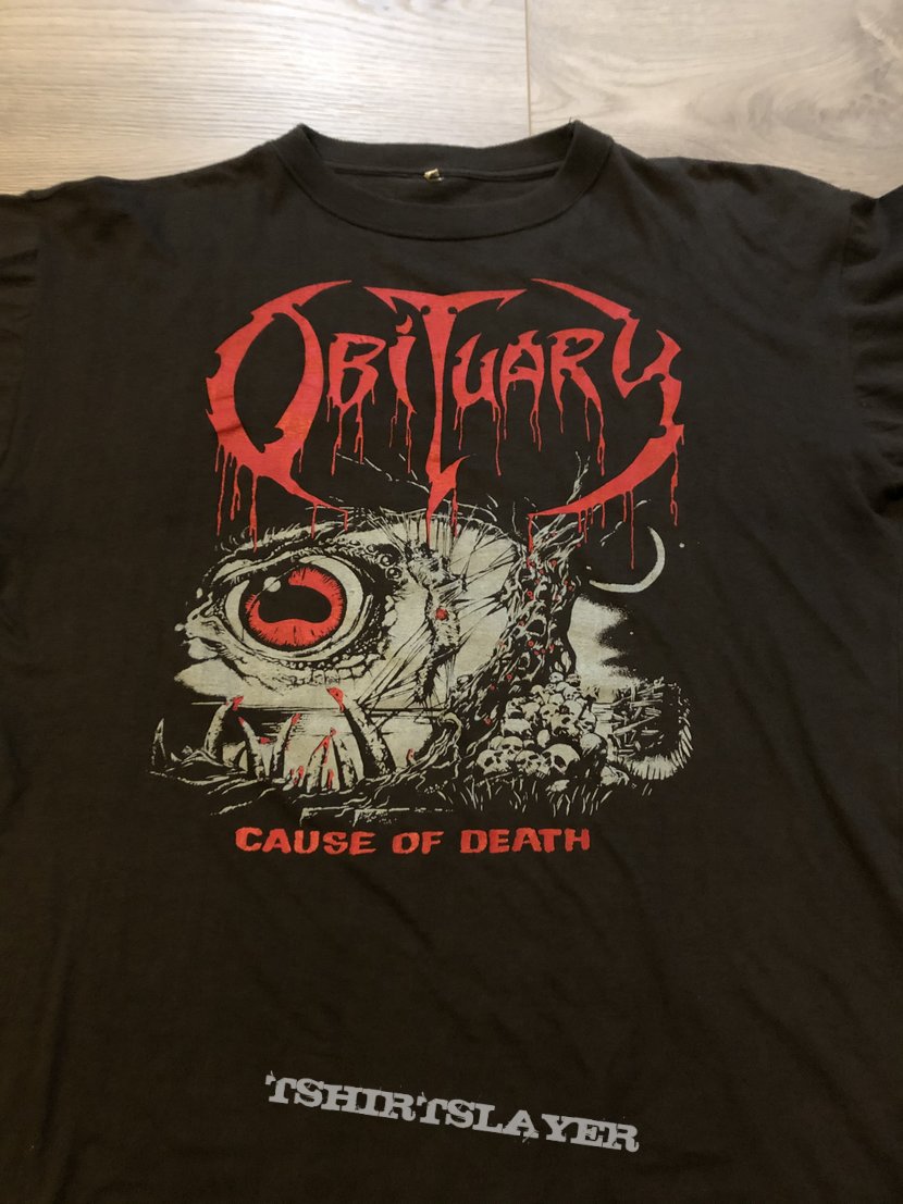 Obituary Cause of Death 1990 European Tourshirt