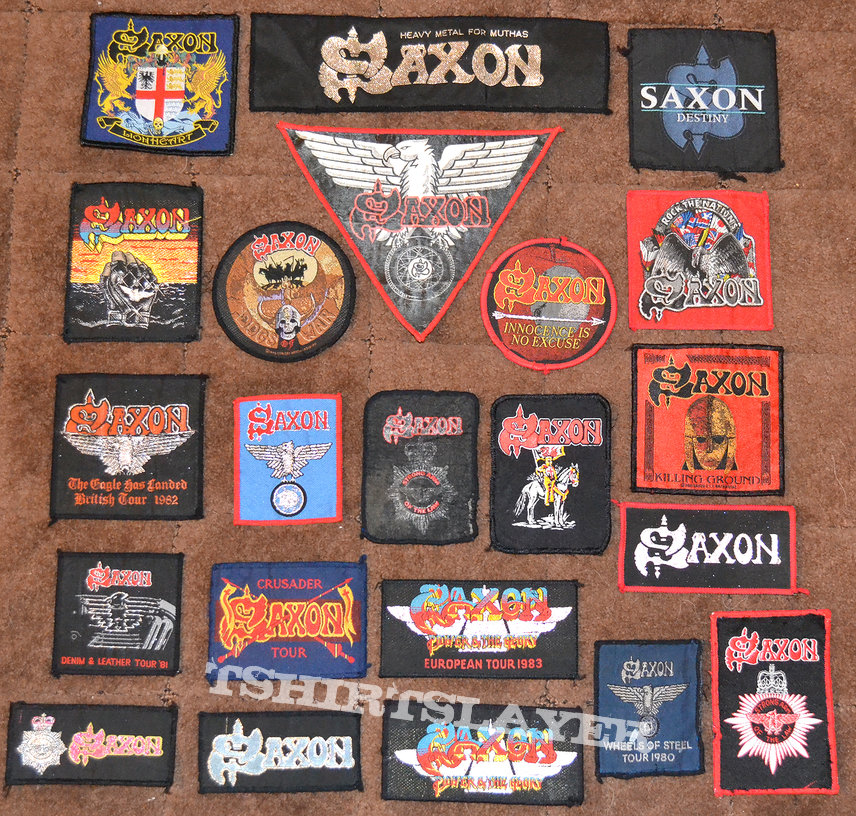 SAXON tour patches | TShirtSlayer TShirt and BattleJacket Gallery