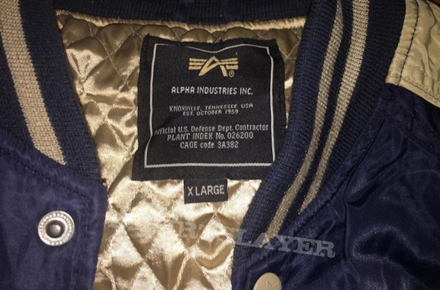 original alpha industries 90s flight jacket size xl thrash hardcore |  TShirtSlayer TShirt and BattleJacket Gallery