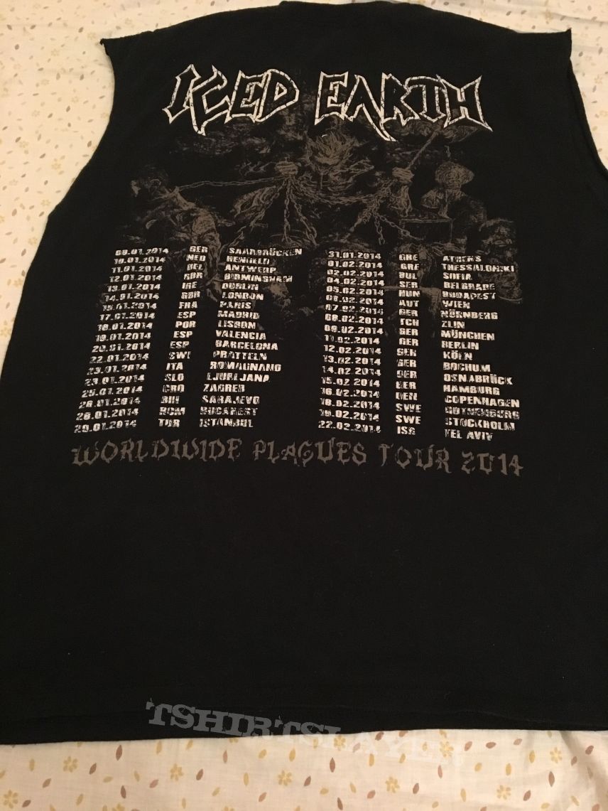 iced earth 2014 tour shirt