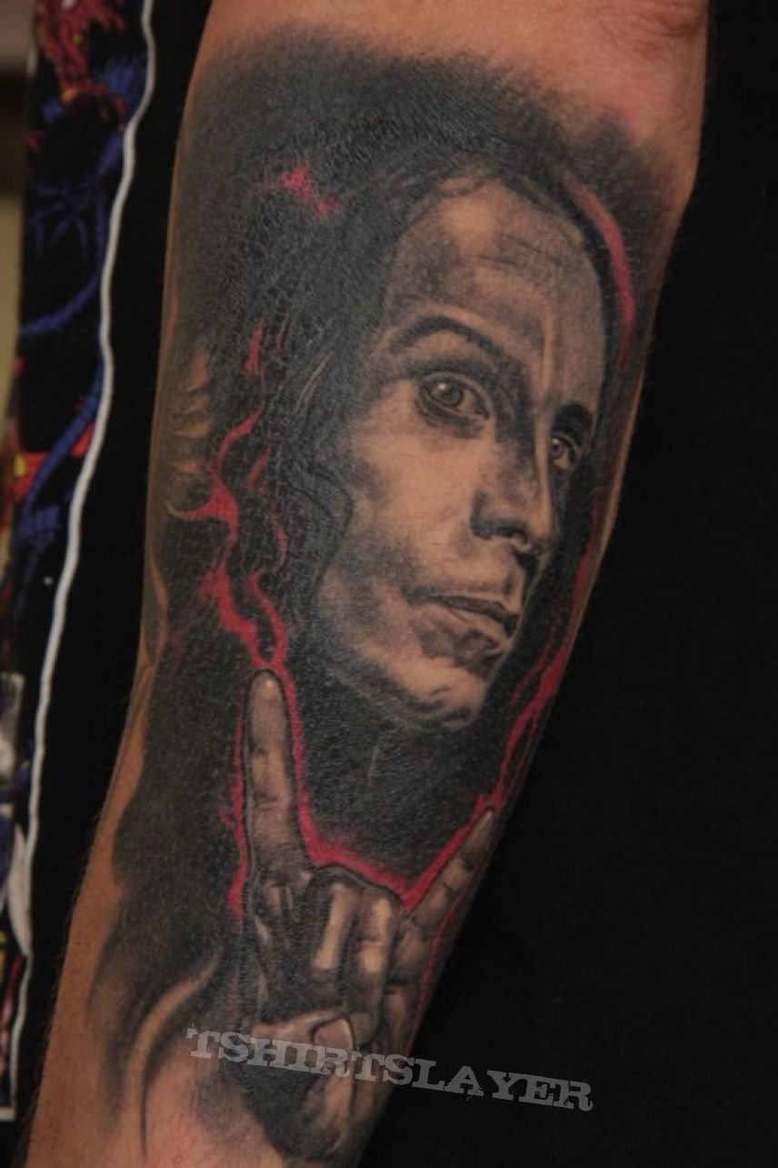 My Ronnie James Dio Tattoo | TShirtSlayer TShirt and BattleJacket Gallery