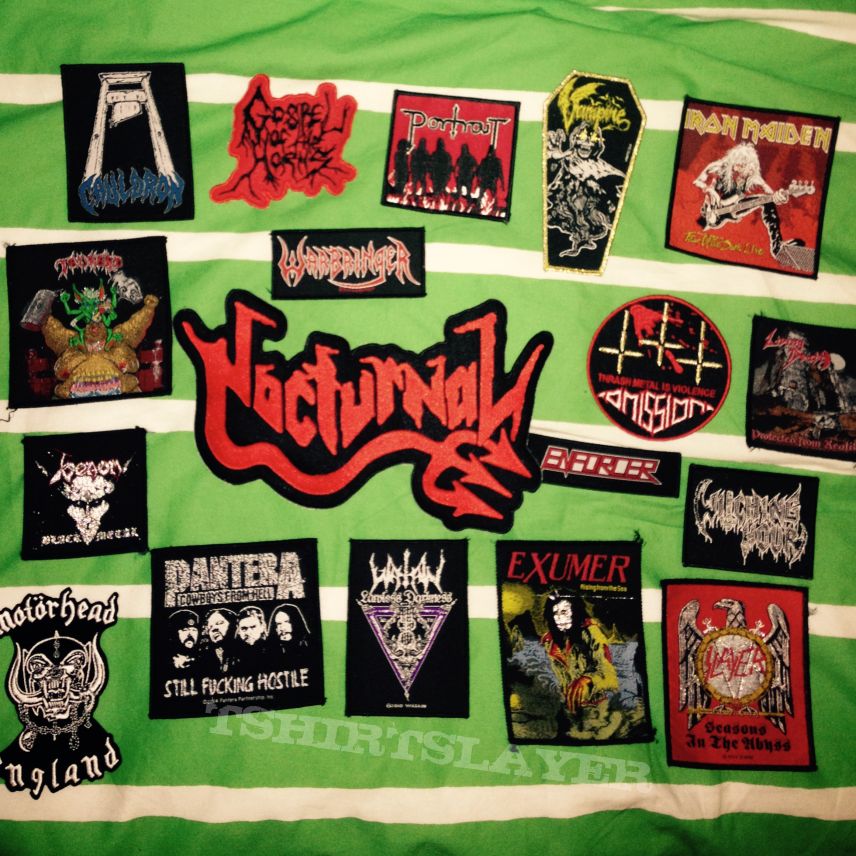 Venom, Vampire, Watain, Nocturnal, Cauldron, Exumer, Living Death patches