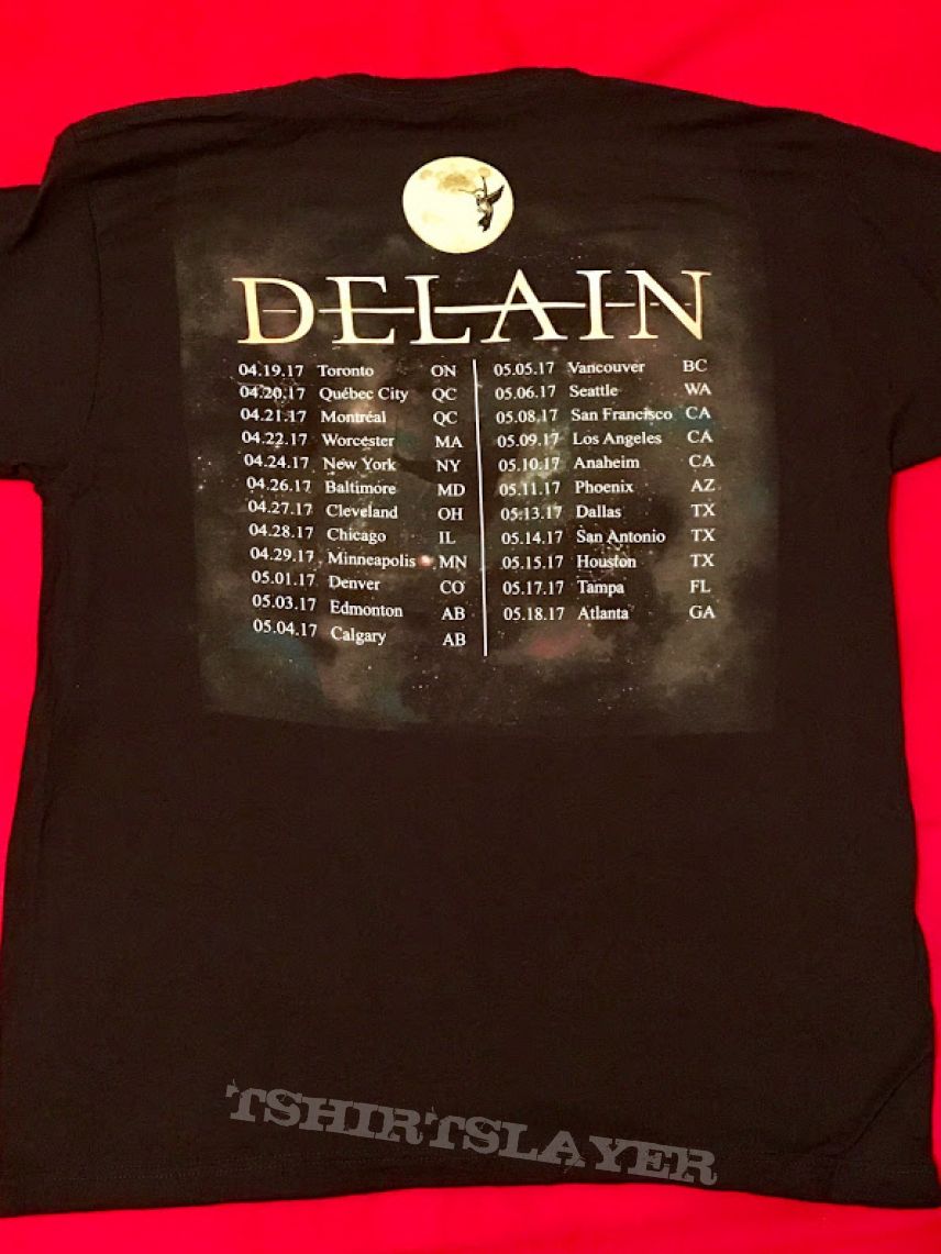 Delain official concert t-shirt