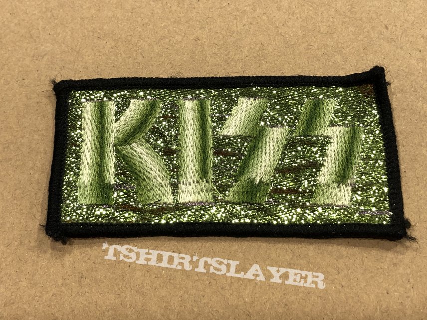 KISS glitter patch - green