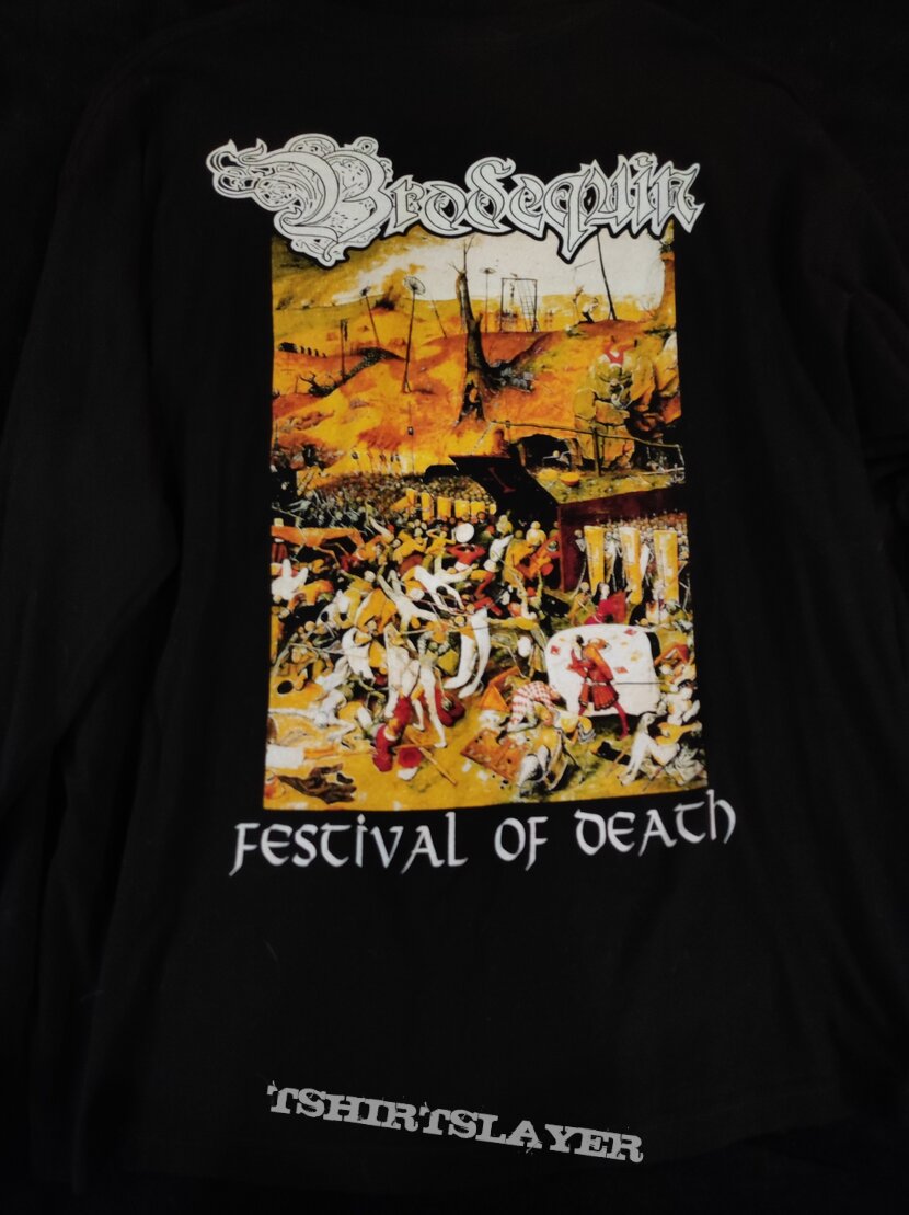 Brodequin - Festival Of Death Unmatched Brutality Records LS | TShirtSlayer  TShirt and BattleJacket Gallery