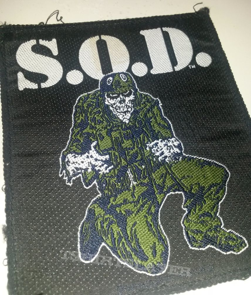 S.O.D. Stormtroopers Of Death - Sargent &#039;&#039;D&#039; Patch