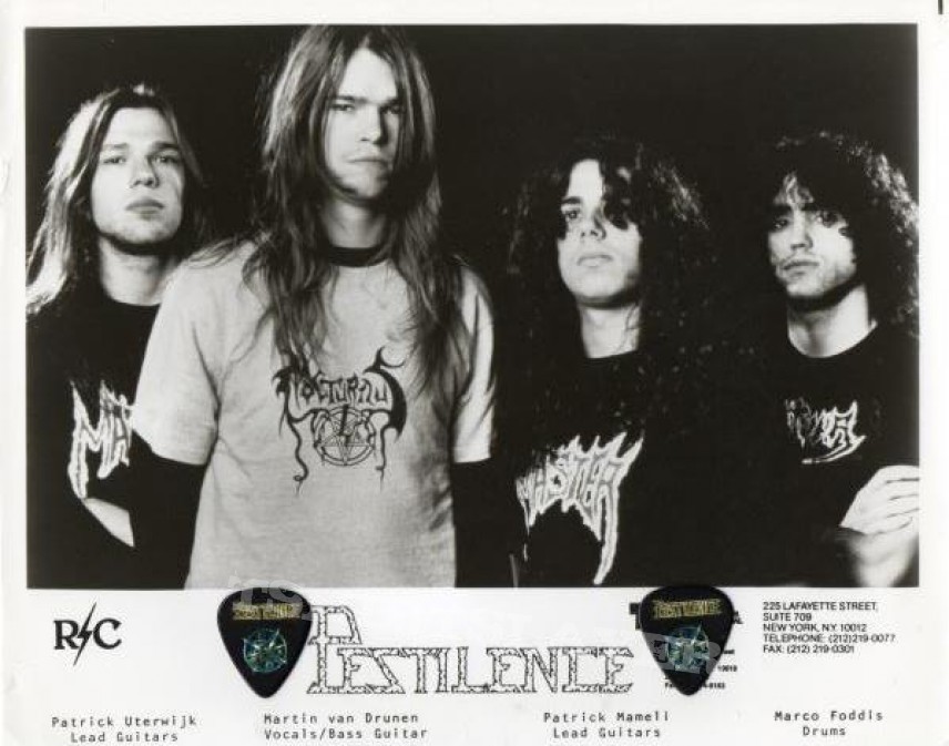 Pestilence promo photo and guitar picks | TShirtSlayer TShirt and  BattleJacket Gallery