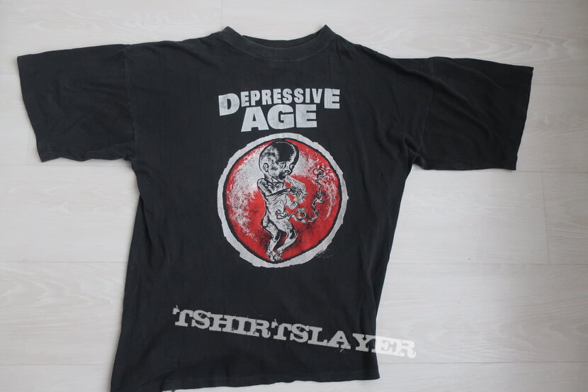 DEPRESSIVE AGE official tour t-shirt from 1992