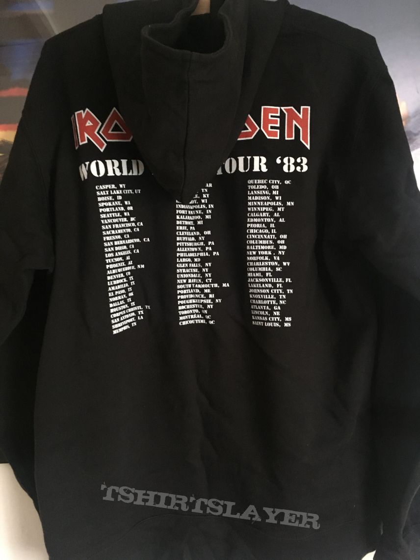 Iron maiden - world piece tour 1983 hoodie 