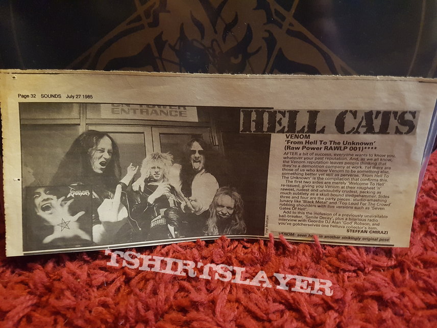 Venom - hell cats newspaper 
