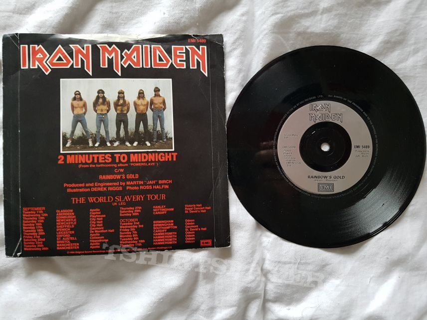 Iron Maiden  - 2 Minutes to Midnight 7&quot;