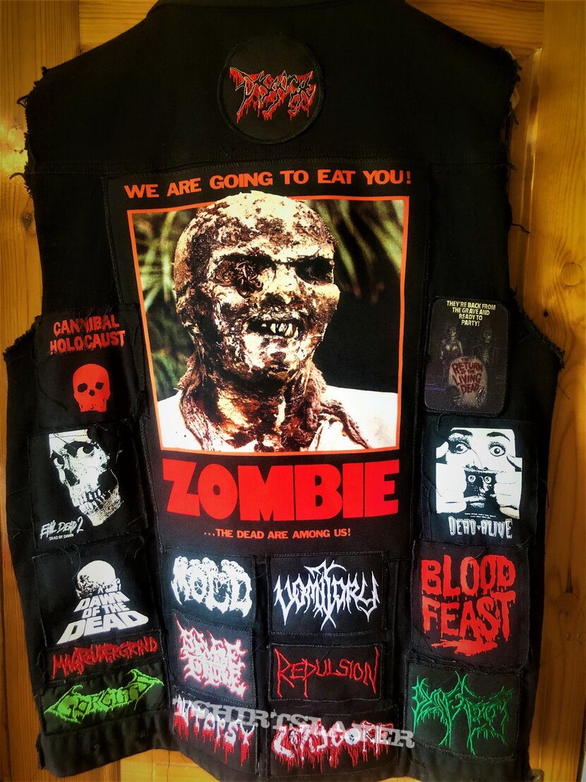 Disgorge Death Metal/horror movie battlejacket