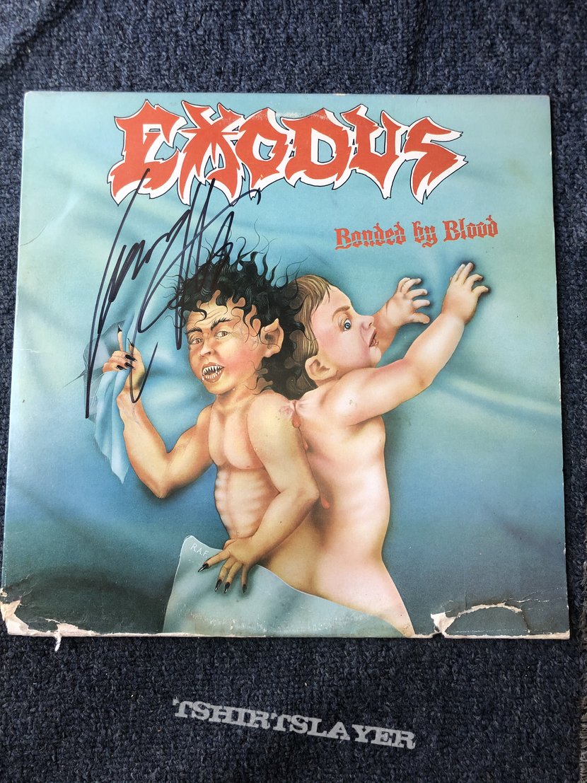 Exodus Bonded By Blood LP (Signed)