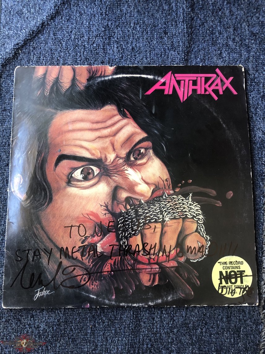 Anthrax Fistful Of Metal LP (Signed) 