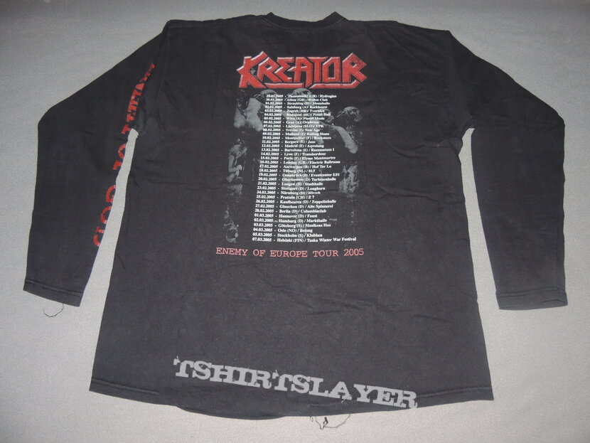 Kreator - The Enemy of Europe Tour 2005 Longsleeve