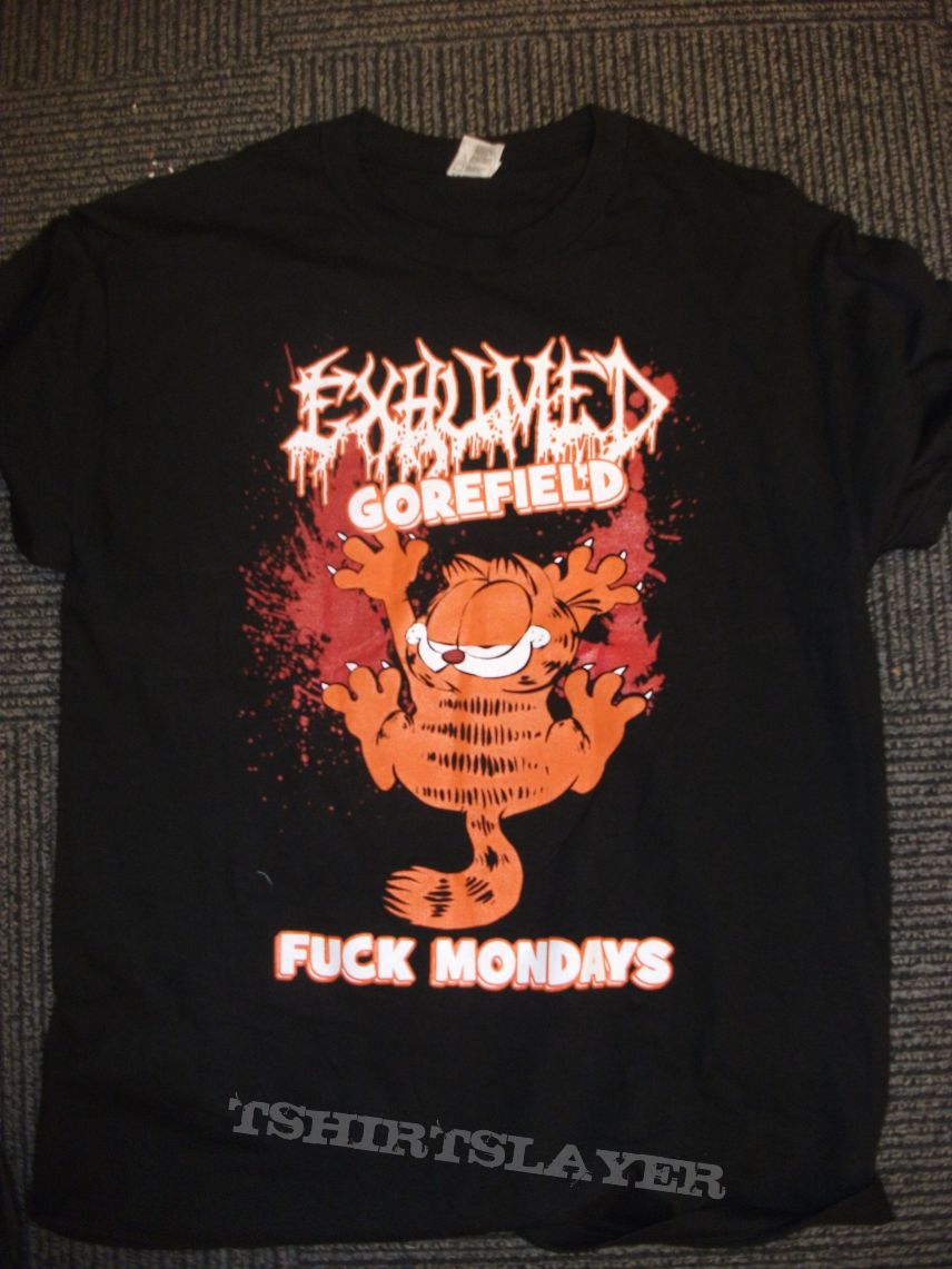Exhumed Gorefield  FUCK MONDAYS 2013 tour shirt
