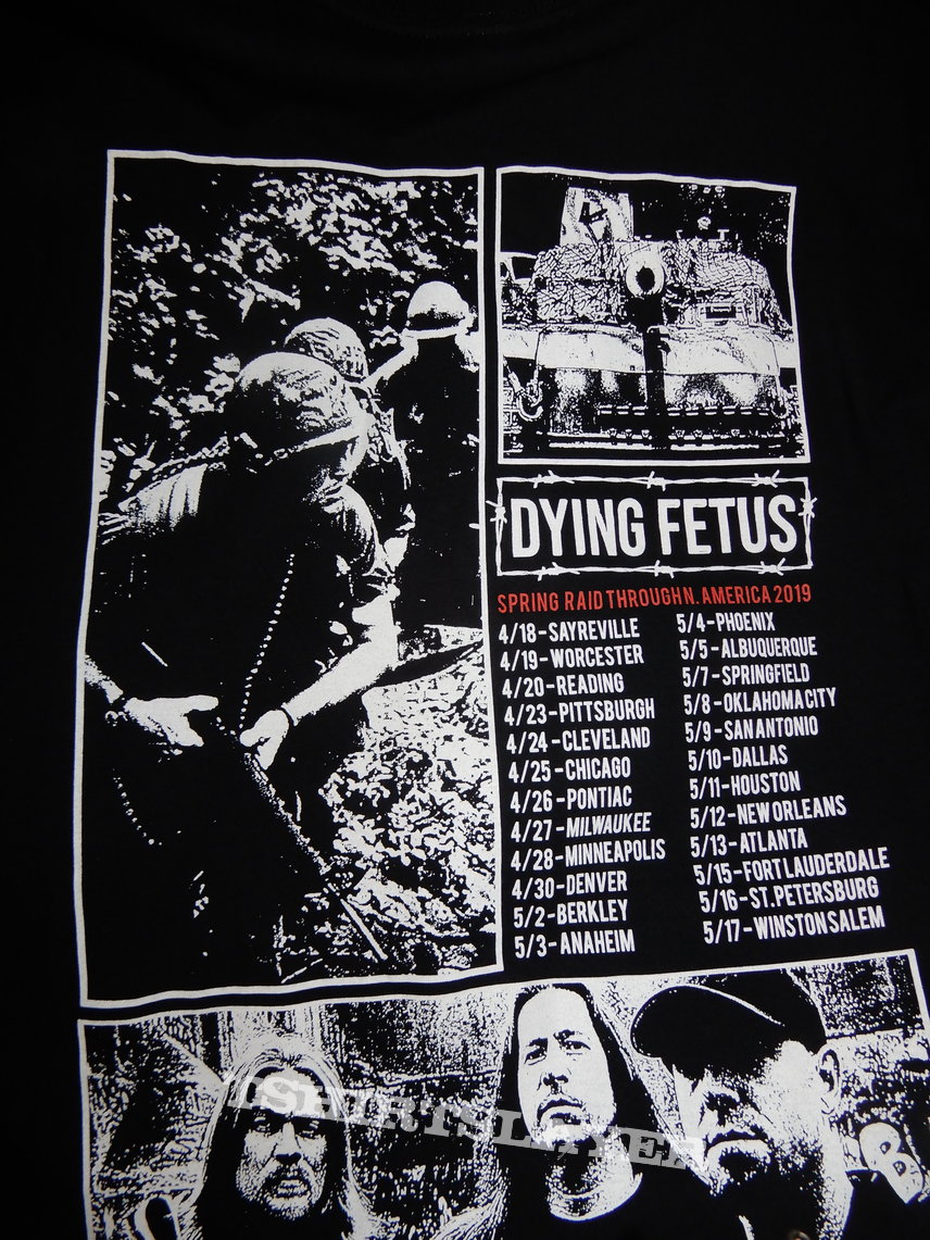 Dying Fetus 2019 spring tour