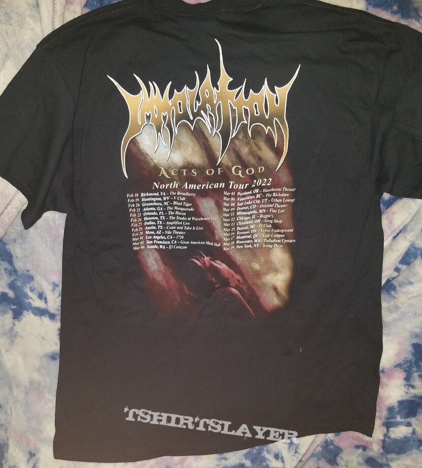 Immolation 2022 tour