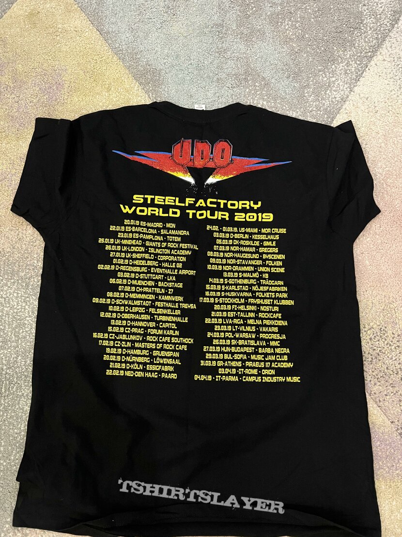 U.D.O. UDO - Steel Factory 2019 tour shirt 