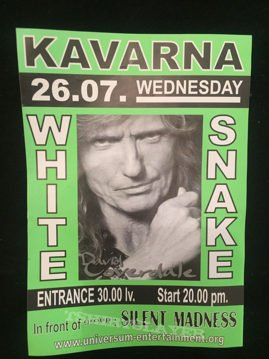 Whitesnake - ticket Kavarna