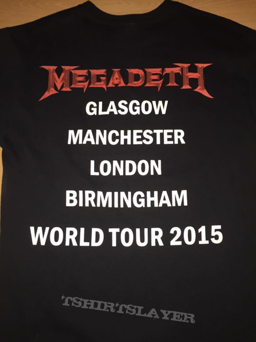 Megadeth Tour Shirt 2015 Megadeth Tour Shirt 2015