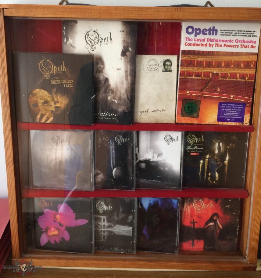 Handmade Opeth wooden showcase