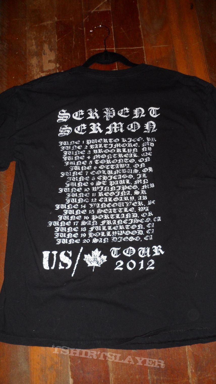 Marduk - Serpent Sermon Tour shirt 2012 L