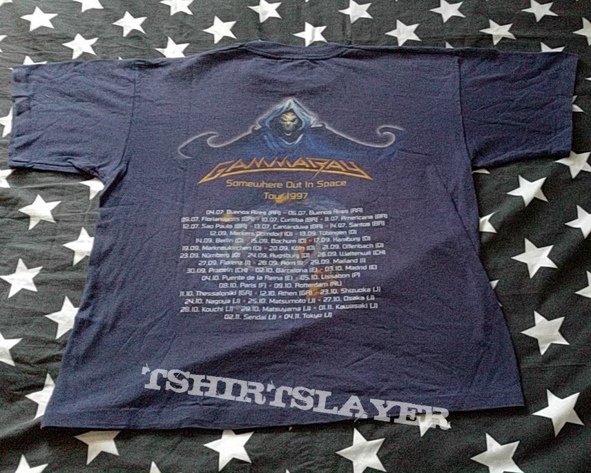 Gamma ray somewhere out in space tour 1997 t-shirt