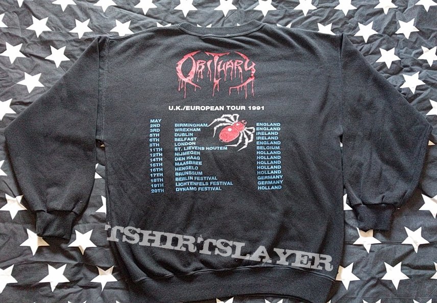 Obituary sculls blue grape merch uk european tour 1991