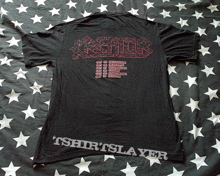 Kreator behind the mirror uk tour shirt 1987