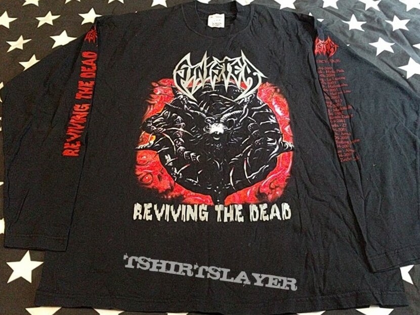 Sinister reviving the dead longsleeve no mercy tour 2001