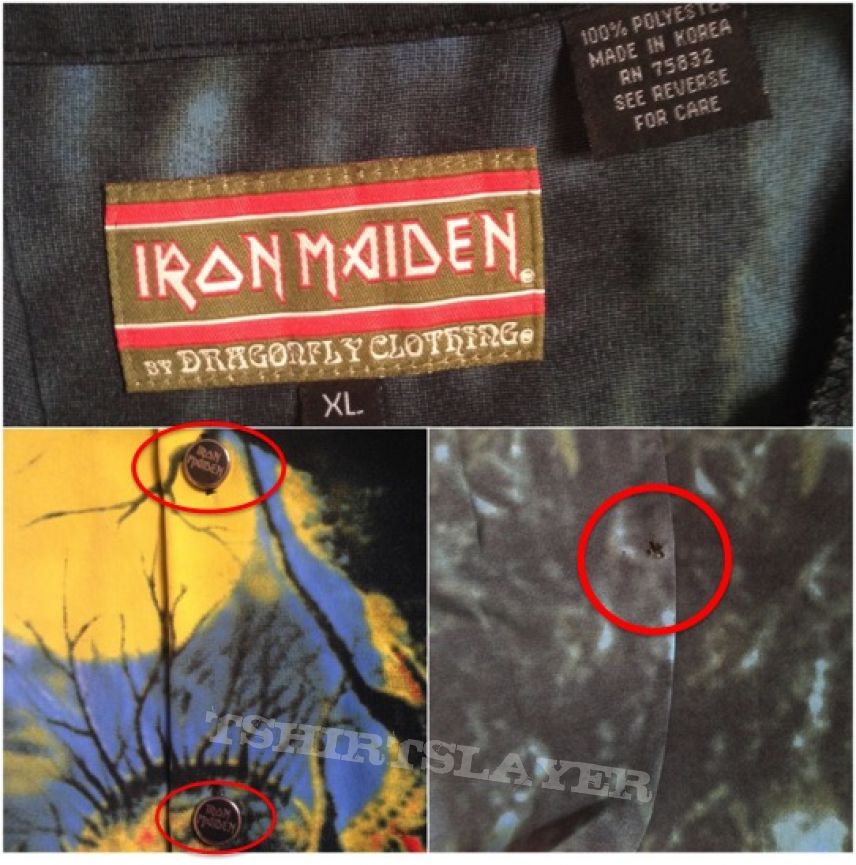 Iron Maiden Fear of the Dark All Over Vintage Shirt 