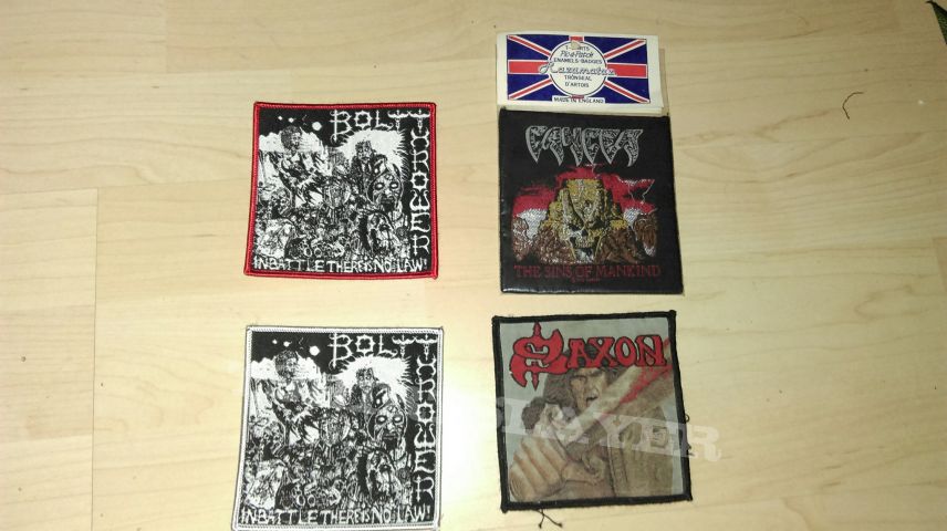 Patches - Bolt Thrower, Cancer, Saxon