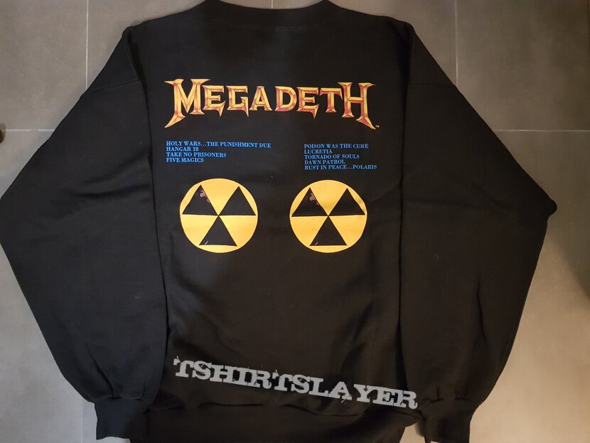 MEGADETH - Berlin Wall / Rust In Piece Sweatshirt 1990