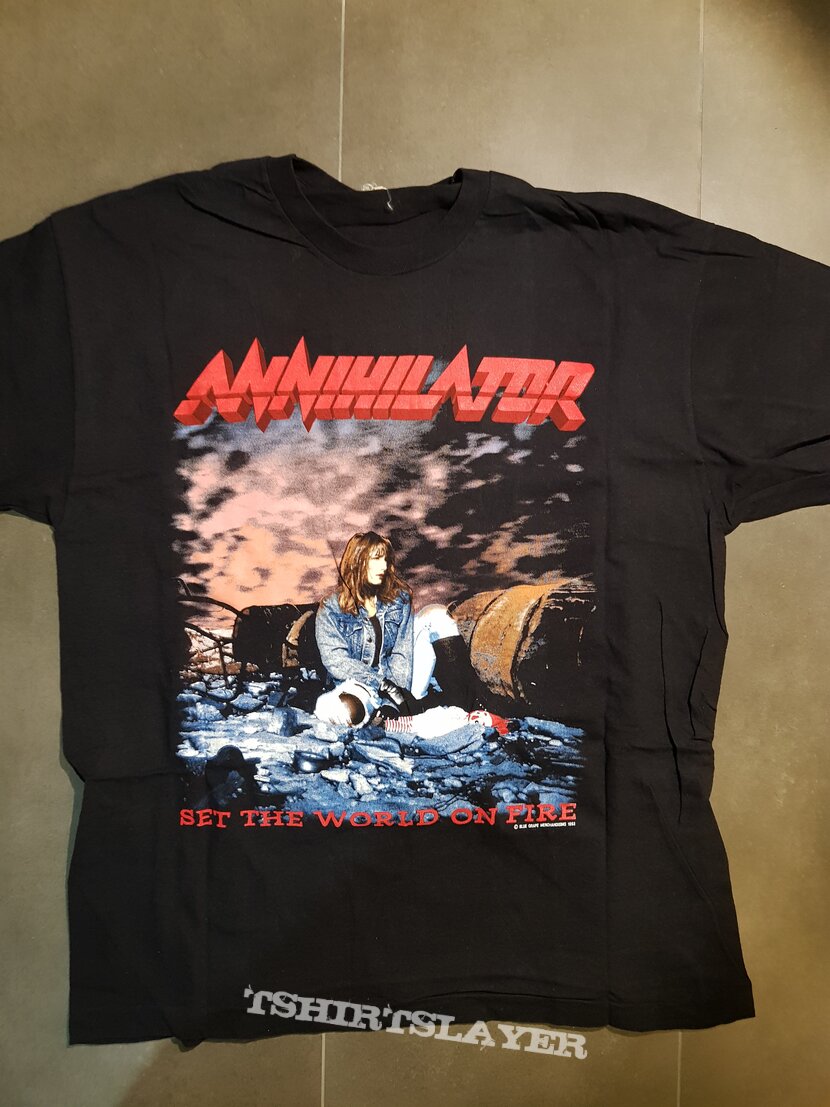 ANNIHILATOR - World On Fire Tour 1993 Shirt