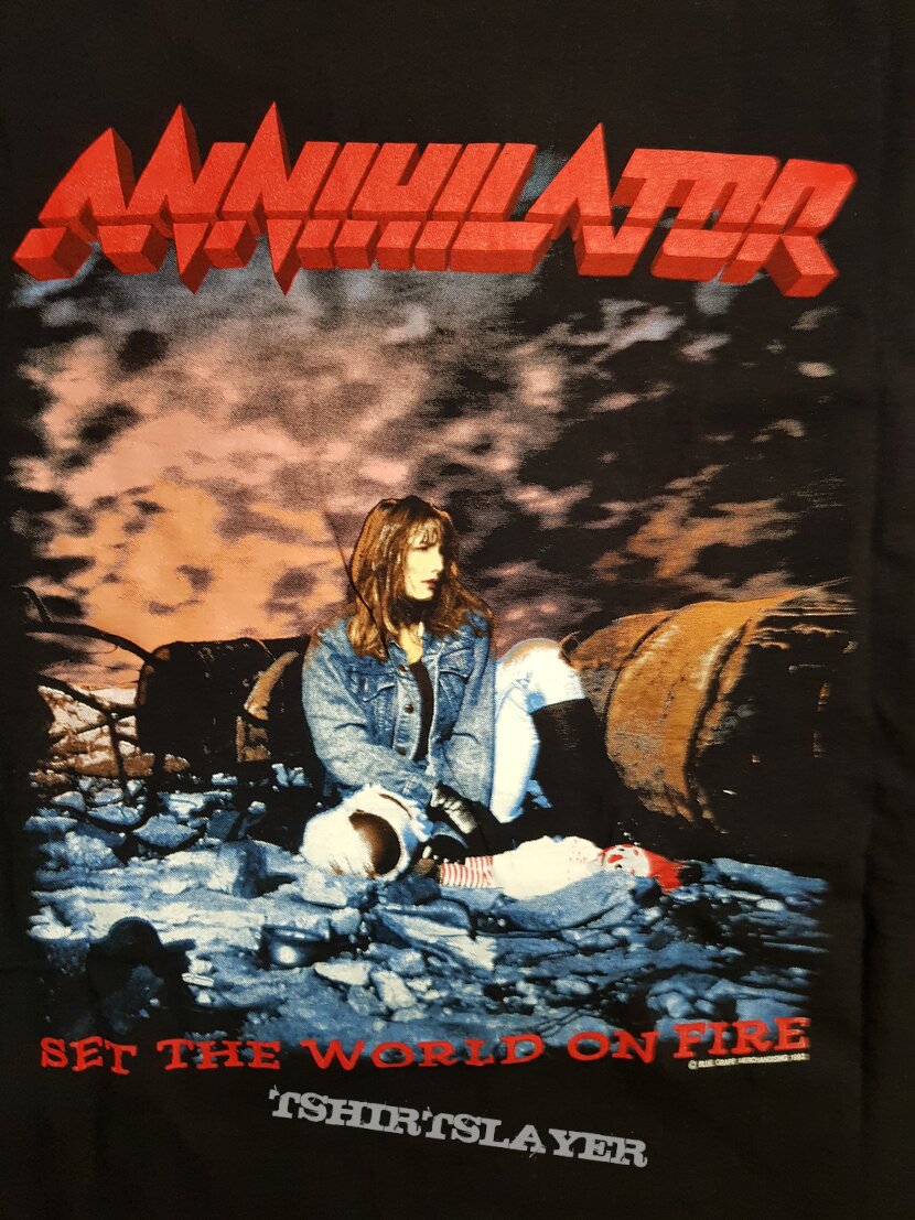 ANNIHILATOR - World On Fire Tour 1993 Shirt