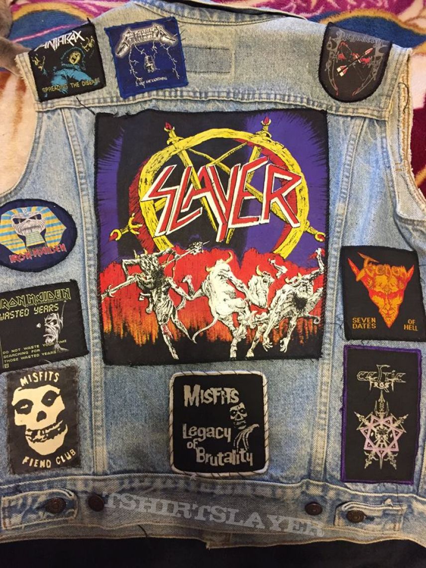 Slayer My first Battle Jacket, circa 84