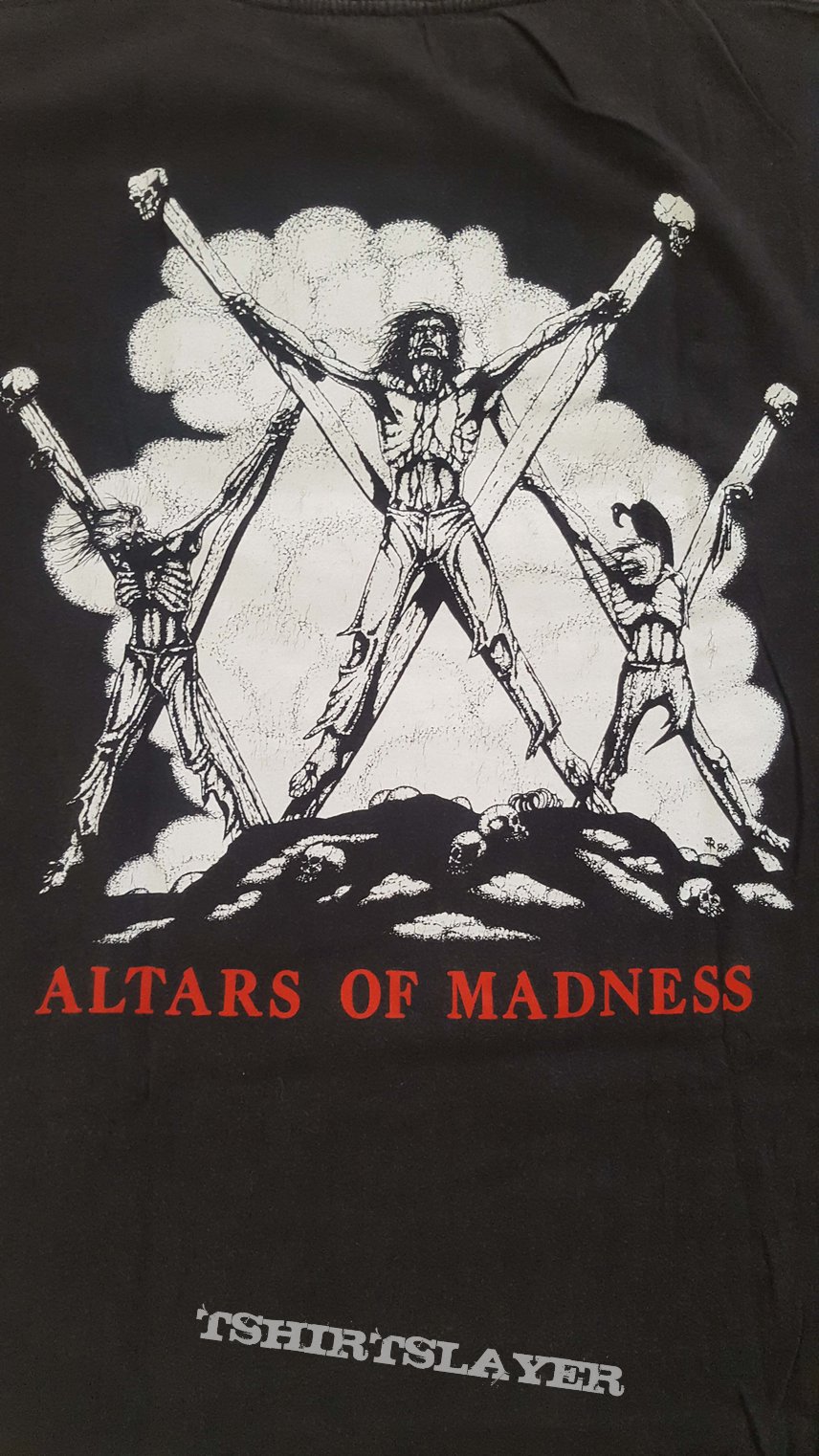 Morbid Angel 3 Crosses + Logo, Original Print, TS XL