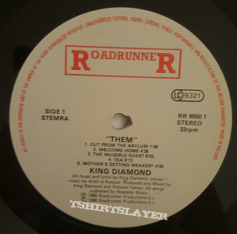 King Diamond - Them Original vinyl RoadRunner Records 1988