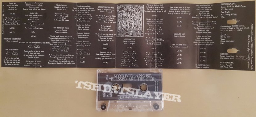 Morbid Angel - Blessed Are The Sick Cassette, Earache Records 1991