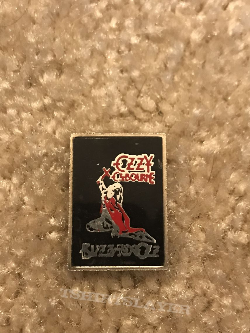 Ozzy Osbourne Blizzard of Ozz promo badge